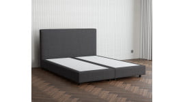 Arminius Boxspringbett ohne Matratze 180x200 cm - Anthrazit (Sofort Lieferbar)