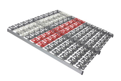 Cirro NV - Tellerlattenrost 200x200 cm (2x100x200)