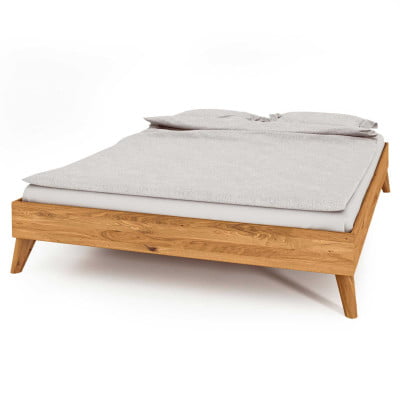 2411 Wildeiche natur geölt - Massivholzbett