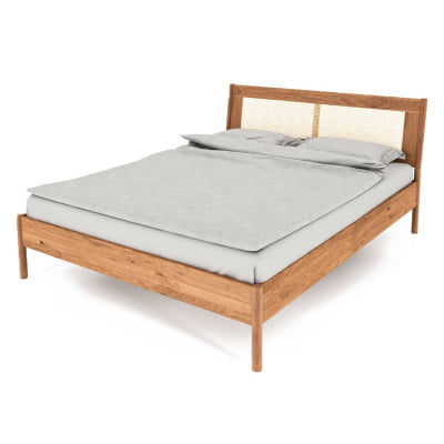 Paula2 Massivholzbett 90x200 cm - Wildeiche