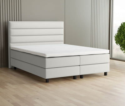 Dory Ecru 01 (Abb. Kopfteil 120cm, Boxspring 20cm, Füße 12cm)