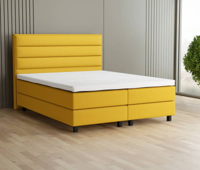 Dunkelgrau 5711 Tia - 20cm Box, 120cm Kopfteil, 12cm Füße quadratisch