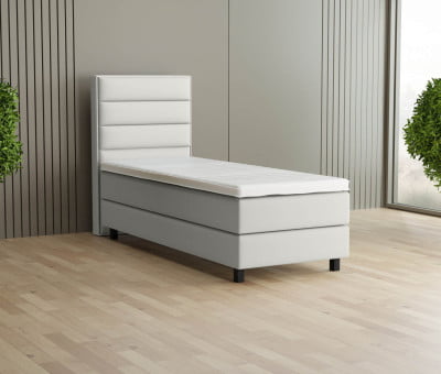 Dory Ecru 01 (Abb. Kopfteil 120cm, Boxspring 20cm, Füße 12cm)