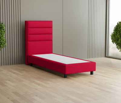 Grau 24-24 Woolyun - 20cm Box, 120cm Kopfteil, 12cm Füße quadratisch