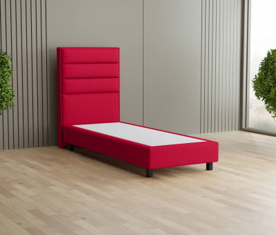 Grau 24-24 Woolyun - 20cm Box, 120cm Kopfteil, 12cm Füße quadratisch