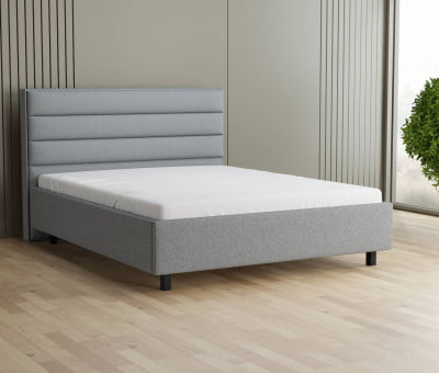 Grau 24-24 Woolyun - 30cm Rahmen, 110cm Kopfteil, 12cm Füße