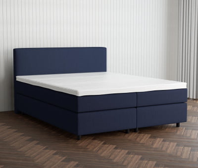 Grau 24-24 Woolyun - 30cm Box,100cm Kopfteil, 6cm Füße - Boxspringbett 160x220