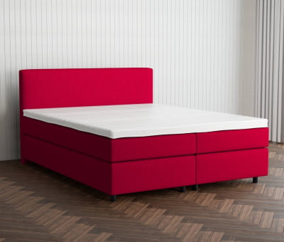 Grau 24-24 Woolyun - 30cm Box,100cm Kopfteil, 6cm Füße - Boxspringbett 200x210