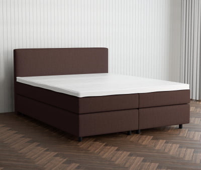 Grau 24-24 Woolyun - 30cm Box,100cm Kopfteil, 6cm Füße - Boxspringbett 270x200