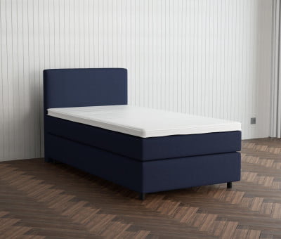 Lichtgrau 9130 Tia - 30cm Box,100cm Kopfteil, 6cm Füße - Boxspringbett 100x200