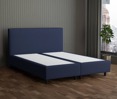 Cremeweiß 3906 Tia - 30cm Box,100cm Kopfteil, 12cm Füße - Boxspringbett ohne Matratze 180x220