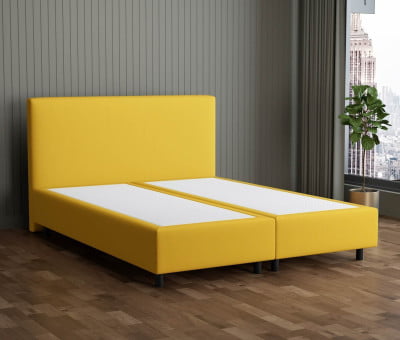 Beige 793 Loto - 30cm Box,100cm Kopfteil, 12cm Füße - Boxspringbett ohne Matratze 180x200