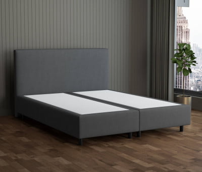 Beige 793 Loto - 30cm Box,100cm Kopfteil, 12cm Füße - Boxspringbett ohne Matratze 180x200