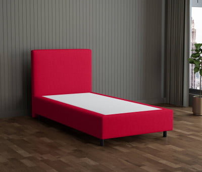 Stein 35-135 Woolyun - 30cm Box,100cm Kopfteil, 12cm Füße - Boxspringbett ohne Matratze 90x190