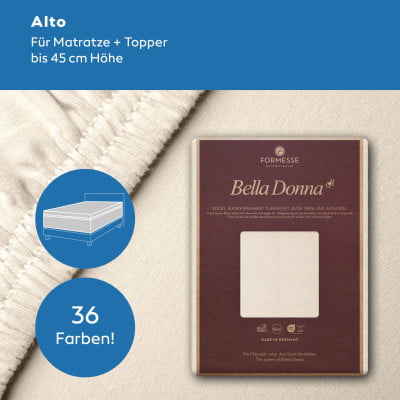 Bella Donna Standard Spannbettlaken für Matratze + Topper