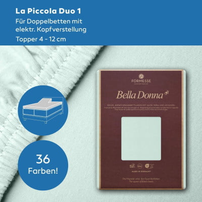 Bella Donna La Piccola DUO1 (bis 12cm) 1-Split Topper Spannbettlaken 160x200 cm