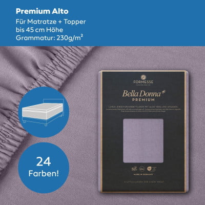 Bella Donna Premium Alto (bis 45cm) Spannbettlaken 120x210 cm