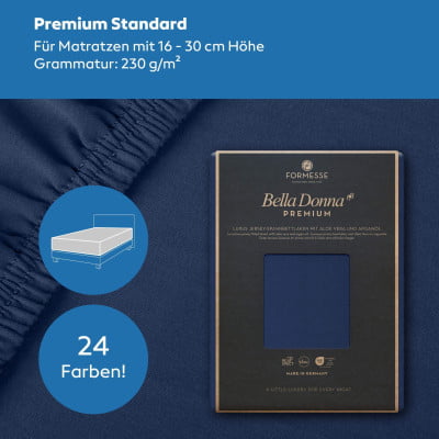 Bella Donna Premium Standard (bis 30cm) Spannbettlaken 150x200 cm