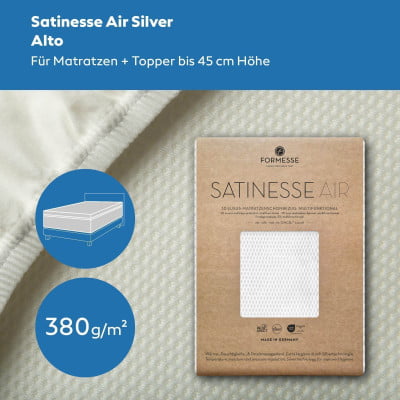Satinesse Air Silver Alto (bis 45cm) Schonbezug 80x220 cm