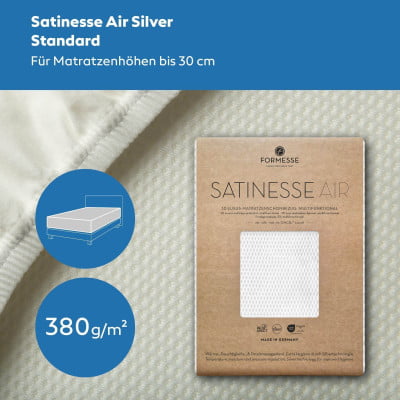 Satinesse Air Silver (bis 30cm) Schonbezug 160x220 cm