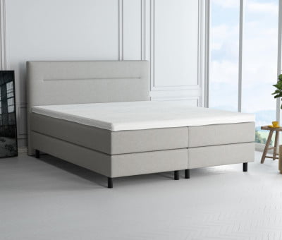 Textil Woolyun 24-24 (Abb. Kopfteil 110cm, Boxspring 20cm, Füße 12cm)