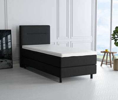 Textil Woolyun 24-24 (Abb. Kopfteil 110cm, Boxspring 20cm, Füße 12cm)