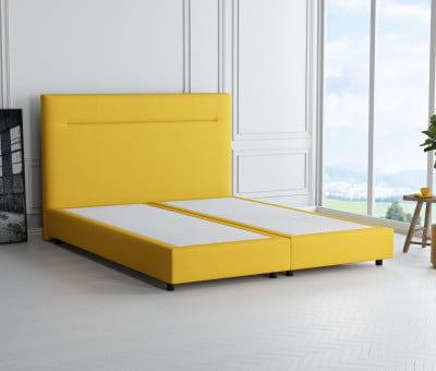 Hellgrau 5246 Tia - 20cm Box, 110cm Kopfteil, 6cm Füße