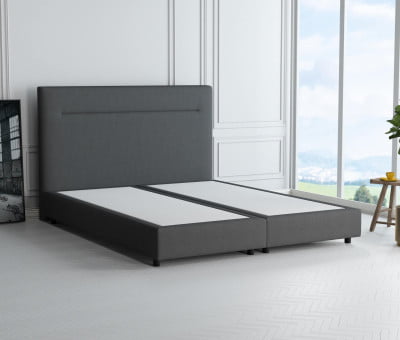 Hellgrau 5246 Tia - 20cm Box, 110cm Kopfteil, 6cm Füße