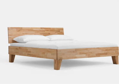 Klass 3 Massivholzbett 180x200 cm - Buche / Kernbuche