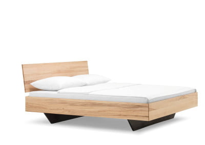 Lou 3 Schwebebett 200x200 cm - Kernbuche