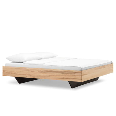 Lou Schwebebett ohne Kopfteil 200x190 cm - Kernbuche