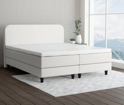 Beige 793 Loto - 15cm Box,100cm Kopfteil, 12cm Füße