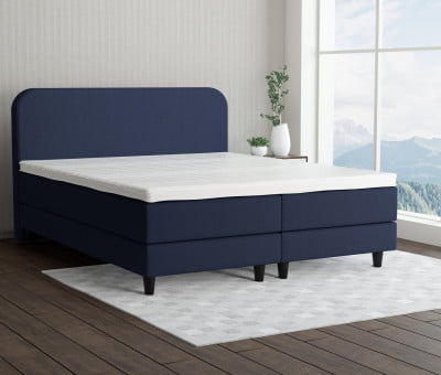 Marineblau 3920 Tia - 15cm Box,100cm Kopfteil, 12cm Füße