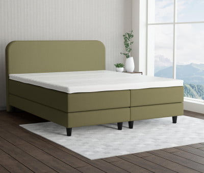 Grüngelb 9636 Tia - 15cm Box,100cm Kopfteil, 12cm Füße
