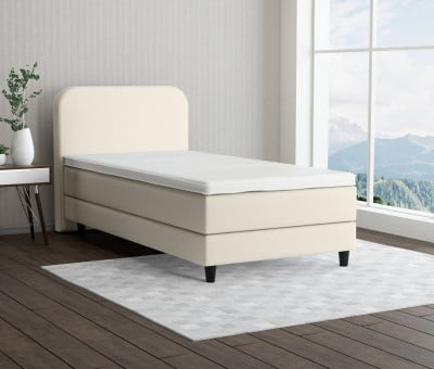 Hellgrau 5246 Tia - 15cm Box,100cm Kopfteil, 12cm Füße