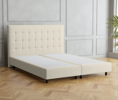 Lichtgrau 9130 Tia - 20cm Box, 110cm Kopfteil, 12cm Füße