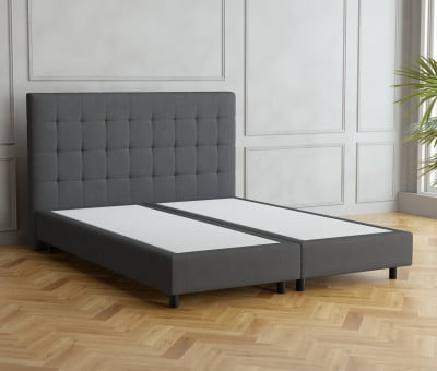 Lichtgrau 9130 Tia - 20cm Box, 110cm Kopfteil, 12cm Füße