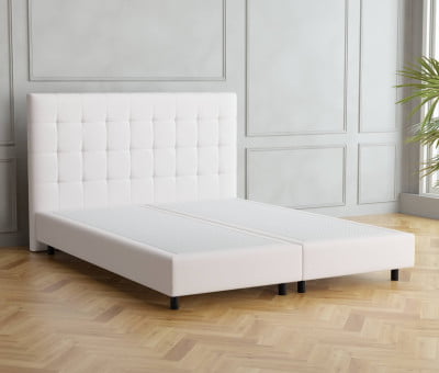 Lichtgrau 9130 Tia - 20cm Box, 110cm Kopfteil, 12cm Füße