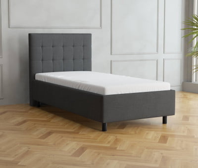 Dunkelgrau 5711 Tia - 30cm Rahmen, 110cm Kopfteil, 12cm Füße