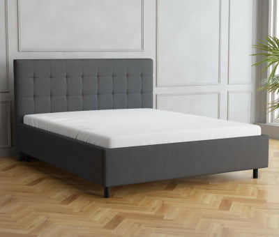 Dunkelgrau 5711 Tia - 30cm Rahmen, 110cm Kopfteil, 12cm Füße