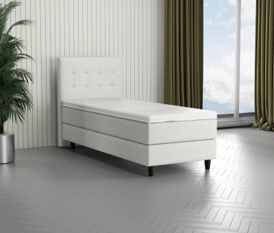 Woolyun 18-72 - 120cm Kopfteil - 12cm Fuß Konisch (Aufpreis) - 20cm Box - 20cm Matratze - 7cm Topper