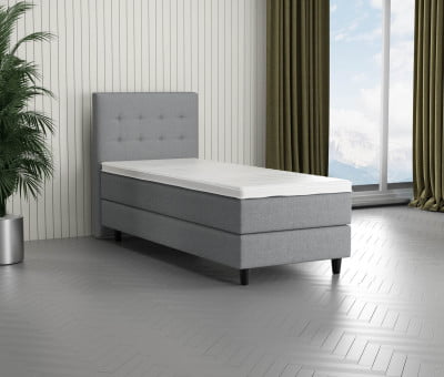 Woolyun 18-72 - 120cm Kopfteil - 12cm Fuß Konisch (Aufpreis) - 20cm Box - 20cm Matratze - 7cm Topper