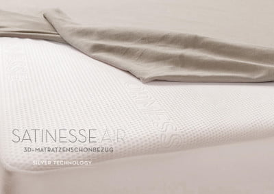 Satinesse Air Silver (bis 30cm) Schonbezug 80x240 cm