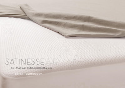 Satinesse Air Silver (bis 30cm) Schonbezug 90x210 cm