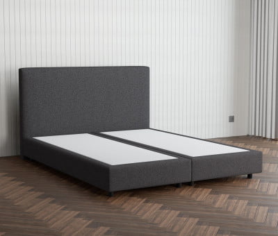Arminius Boxspringbett ohne Matratze 180x200 cm - Anthrazit (Sofort Lieferbar)