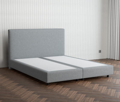 Arminius Boxspringbett ohne Matratze 180x200 cm - Grau (Sofort Lieferbar)