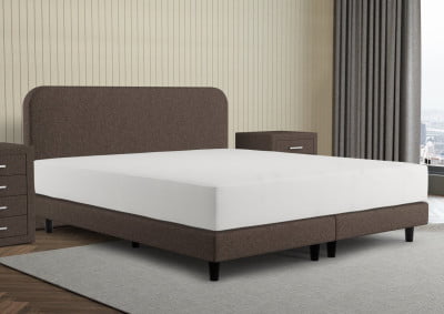 Abb. Woolyun 69-38 / Kopfteil 100cm / Füße 12cm / Boxspring 15 cm / Matratze 22 cm