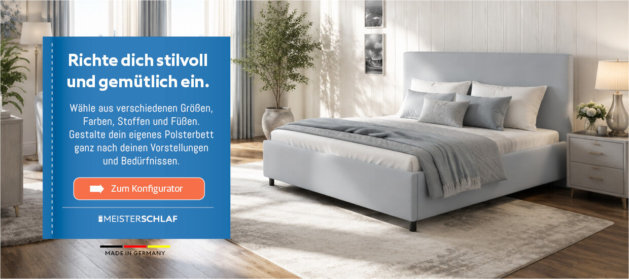 3D Polsterbetten Konfigurator