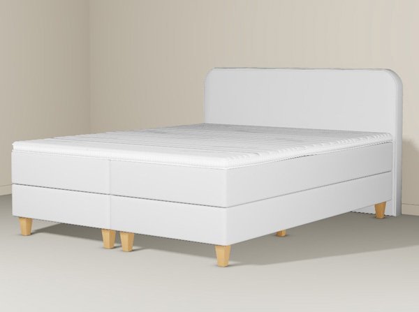 Boxspringbett Alex in Stoff fein Anthrazit