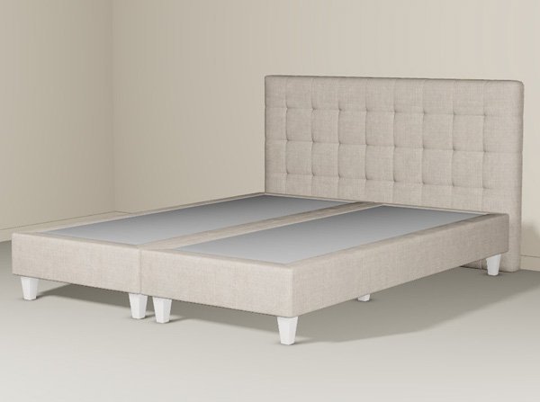 Boxspringbett Alex in Stoff fein Anthrazit